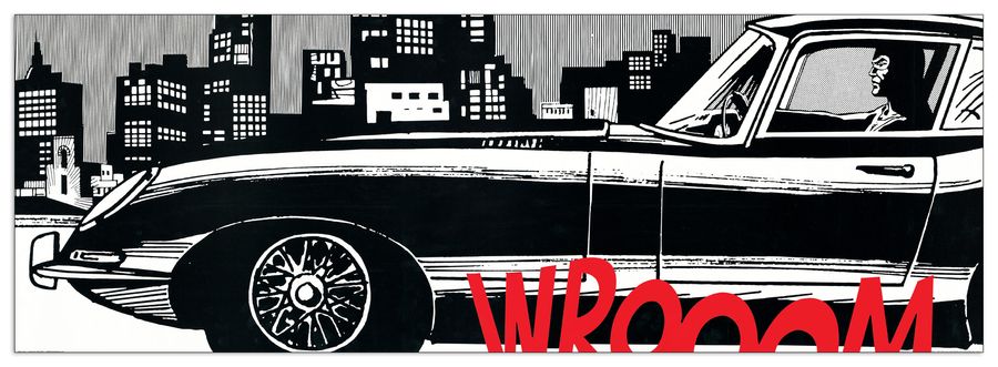 Astorina - Diabolik Skyline, Decorative MDF Panel (138x48cm)