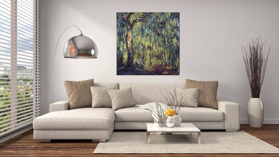 Monet Claude - Landscape, Decorative MDF Panel (100x100cm)