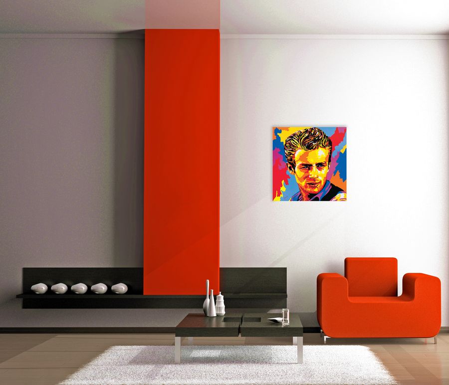 Gorsky - James Dean, Decorative MDF Panel (85x85cm)