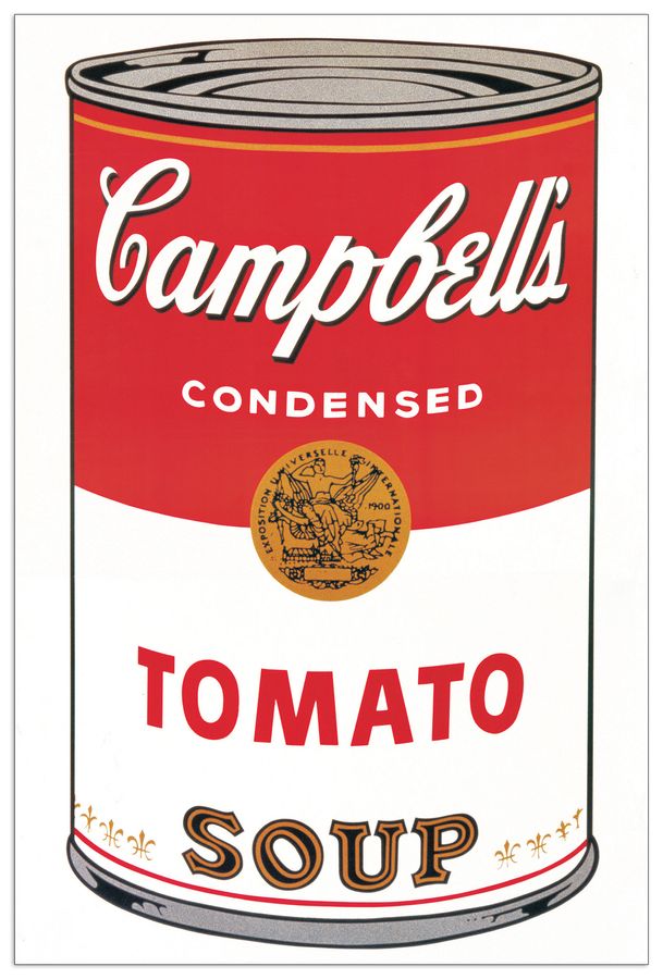 artopweb Warhol - Campbell's Soup Decorative MDF Panel (60x90cm)