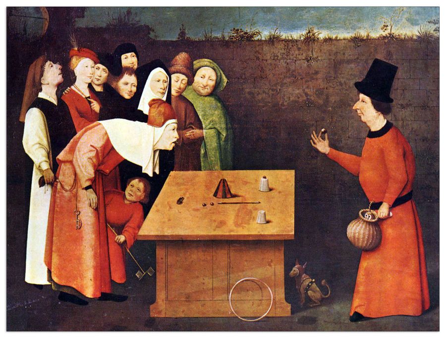 Bosch Hieronymus  - The magician, Decorative MDF Panel (80x60cm)