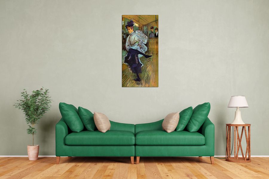 Toulouse-lautrec - Jane Avril Dancing , Decorative MDF Panel (50x100cm)