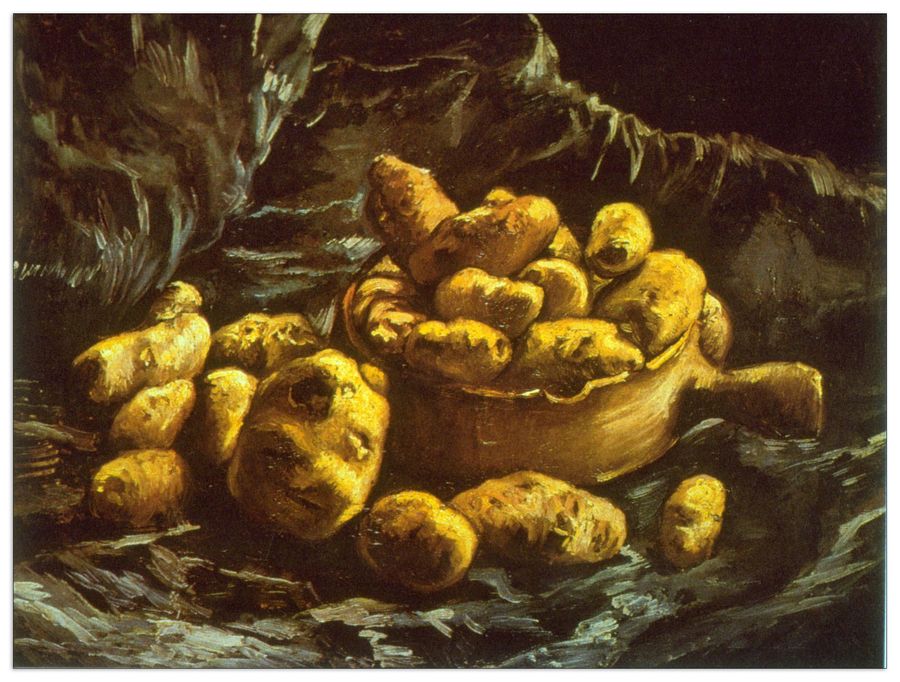 Van Gogh Vincent - Earthen Bowls, Decorative MDF Panel (120x90cm)