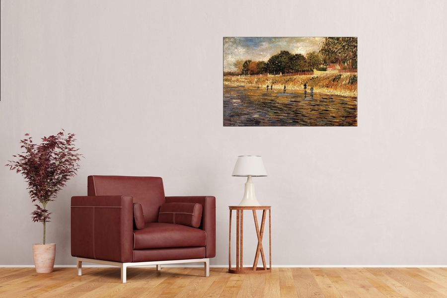 Van Gogh Vincent - The Banks of the Seine, Decorative MDF Panel (90x60cm)