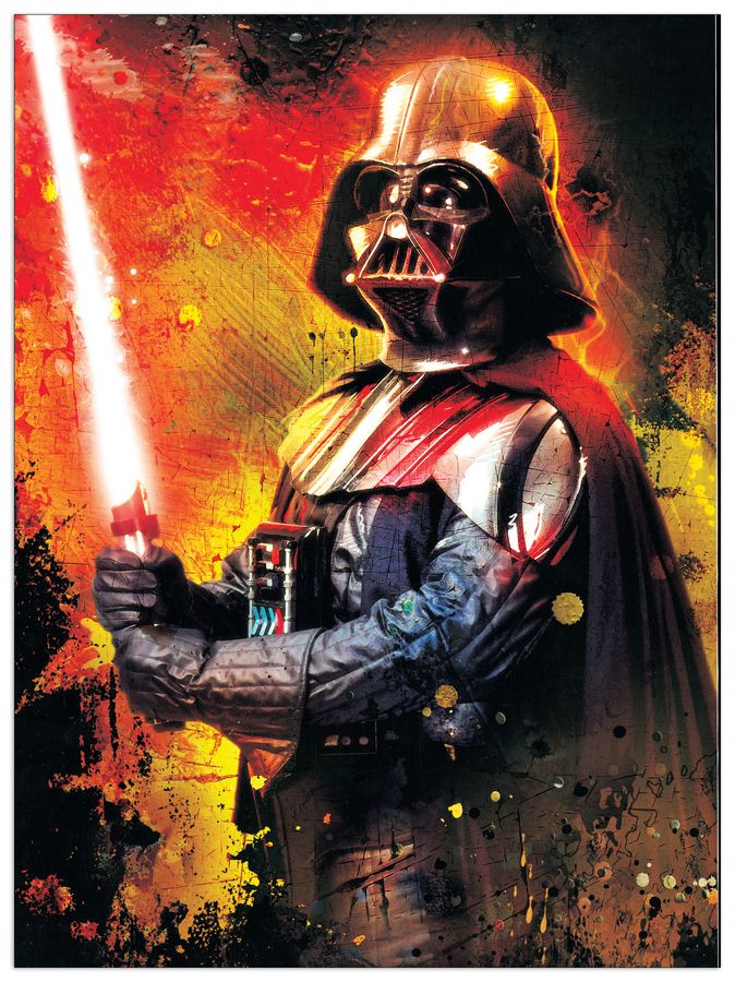 Star Wars - Darth Vader, Decorative MDF Panel (46x62cm)