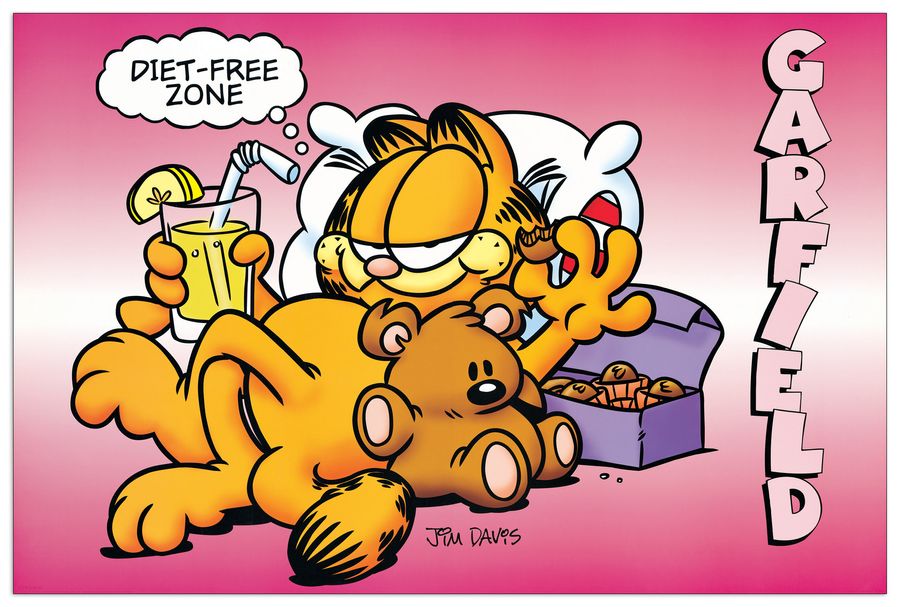 Null - Garfield, Decorative MDF Panel (90x60cm)