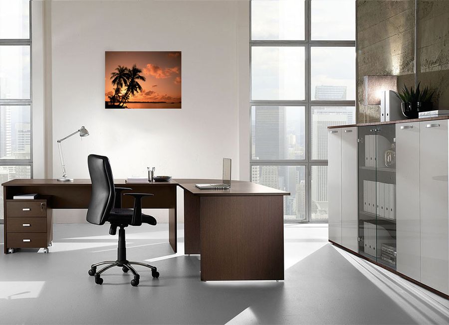 Sunset - Beach Sunset, Decorative MDF Panel (60x45cm)
