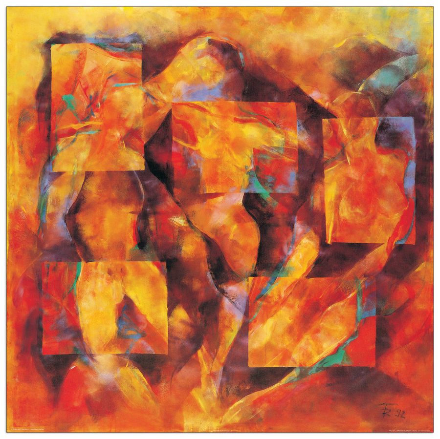 Ruzicka - Seele Und Sinnlichkeit, Decorative MDF Panel (98x98cm)