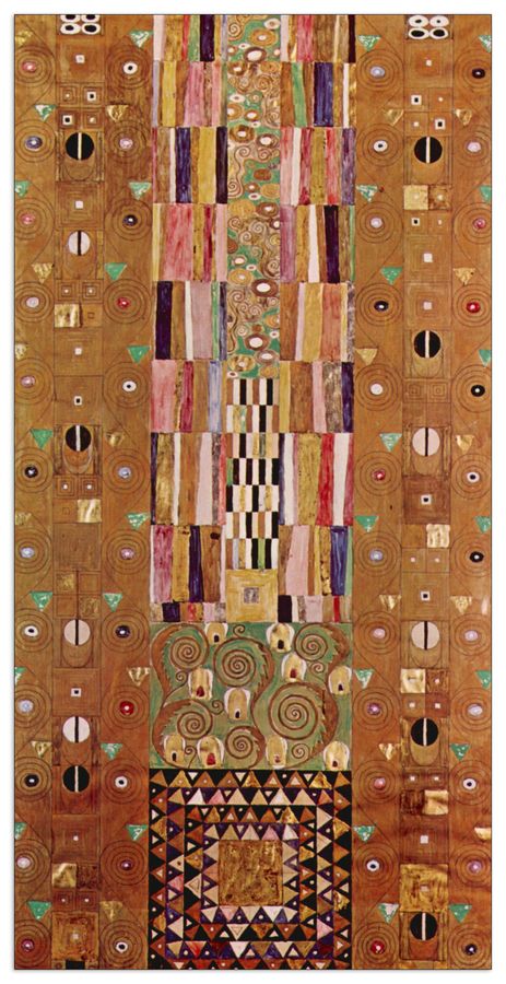 Klimt Gustav - Frieze, Decorative MDF Panel (70x140cm)
