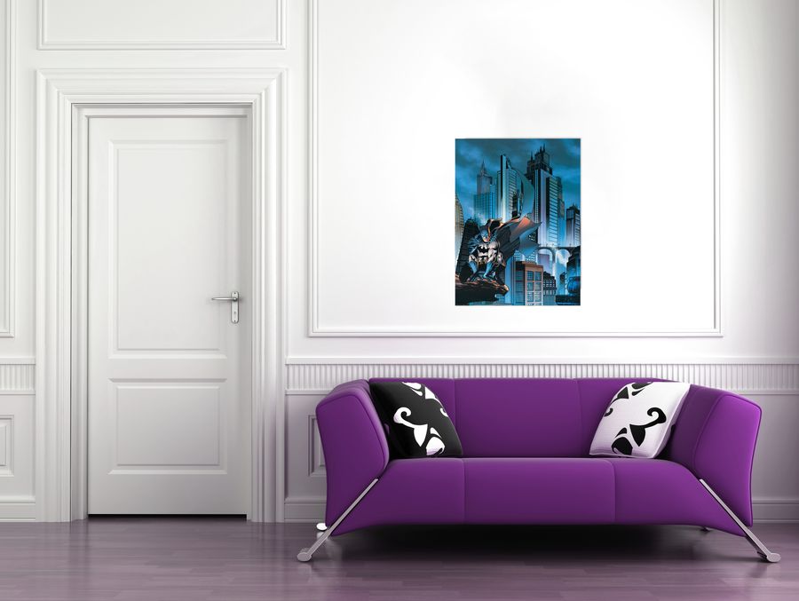 Dc Comics - Gotham City 1, Decorative MDF Panel (60x80cm)
