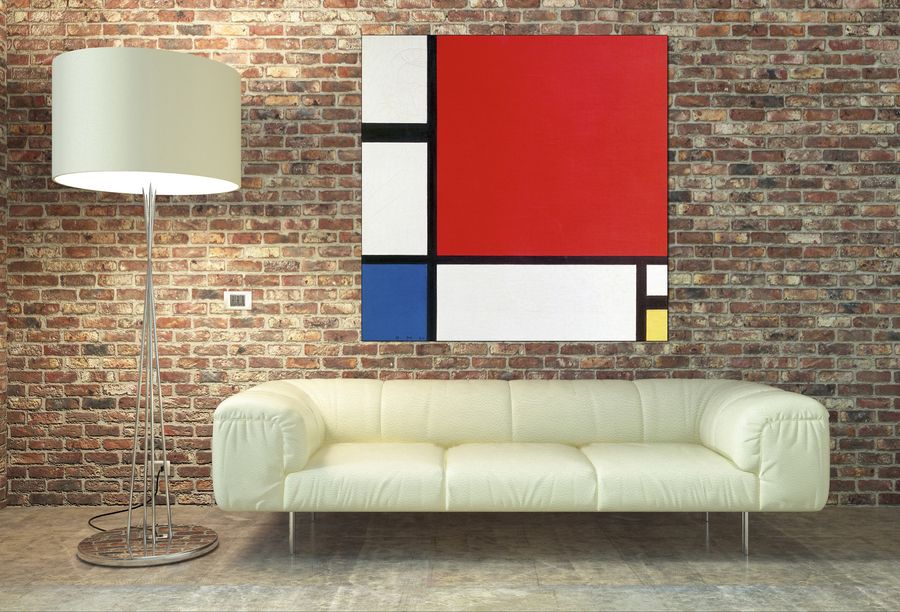 Piet Mondrian - Composition II, Decorative MDF Panel (100x100cm)