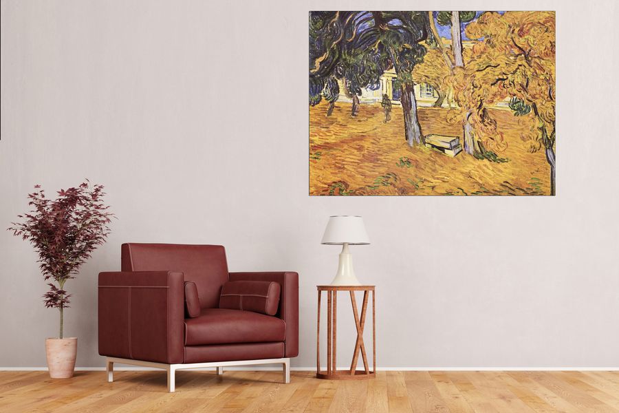 Van Gogh Vincent - The park of St-Paul Hospital in Saint-ReÌmy II, Decorative MDF Panel (120x90cm)