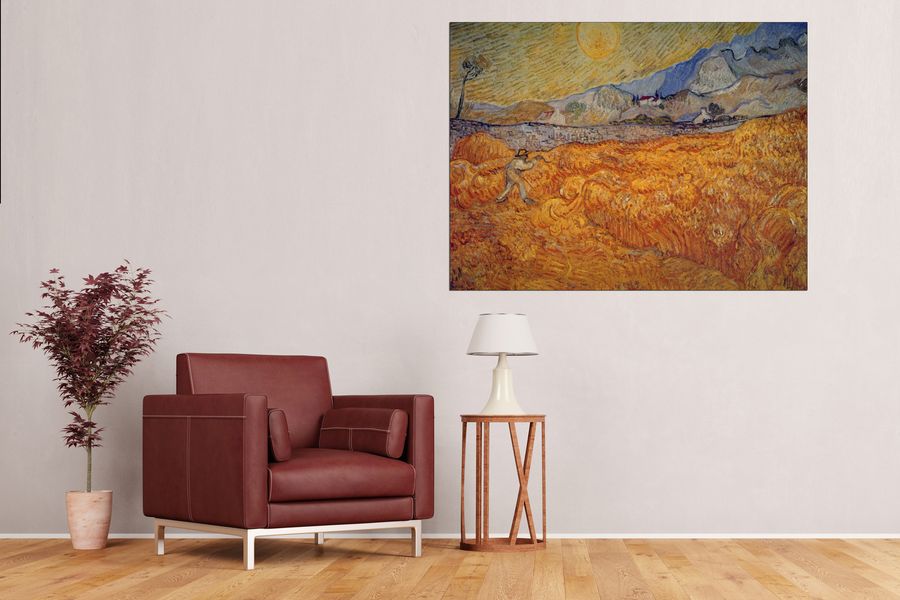 Van Gogh Vincent - Reaper, Decorative MDF Panel (120x90cm)