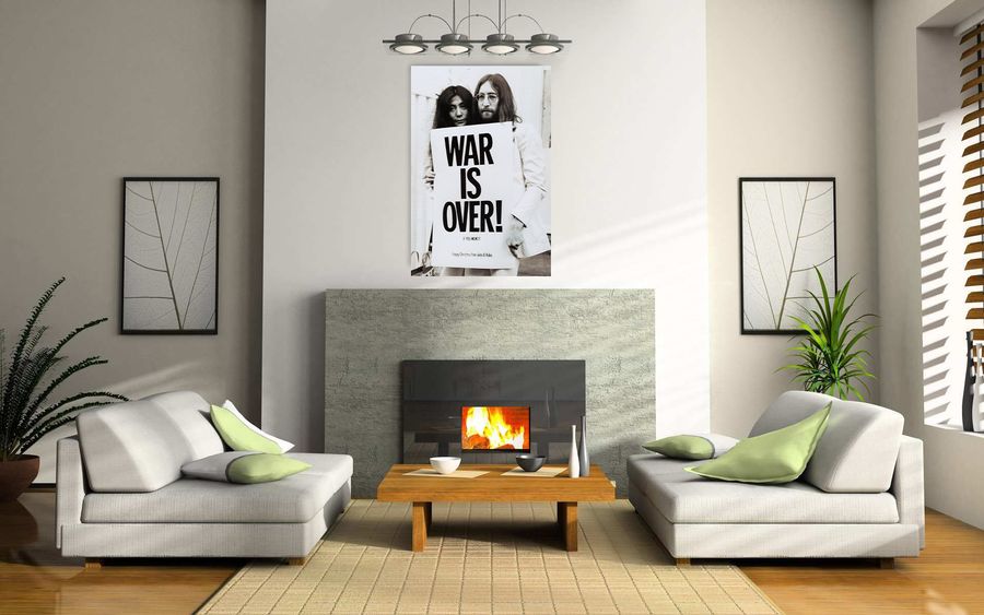 Null - John Lennon ( War Is Over ), Decorative MDF Panel (60x90cm)