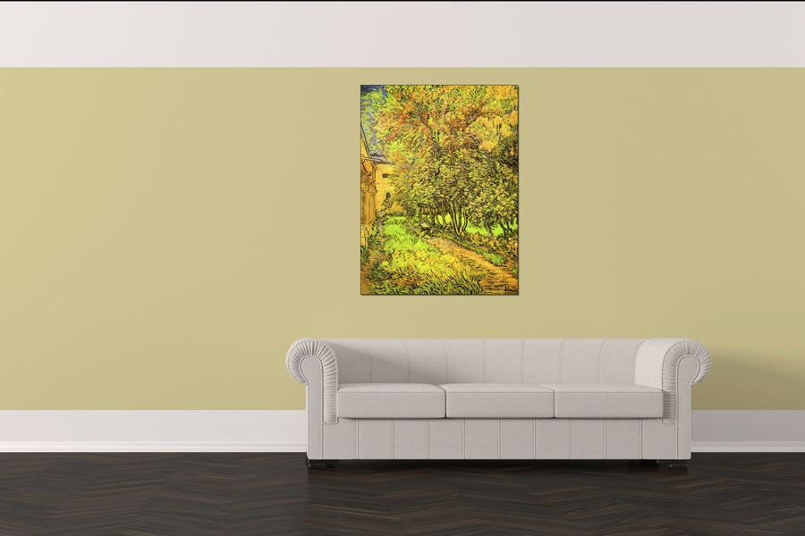 Van Gogh Vincent - The Garden of the Clinic of Saint-ReÌmy, Decorative MDF Panel (90x120cm)