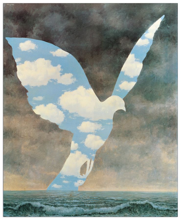 Magritte - La Grande Famille, Decorative MDF Panel (64x78cm)