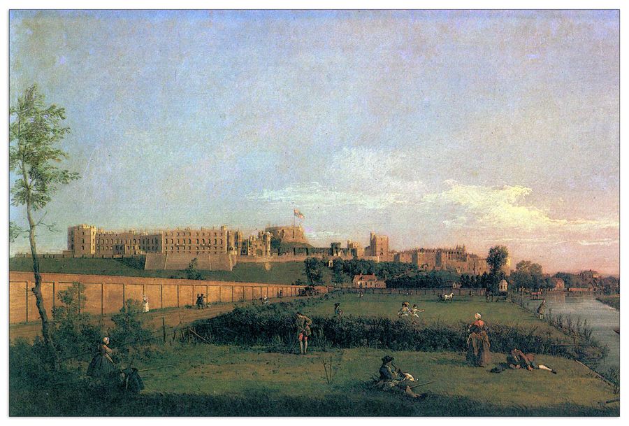 Canaletto - Windsor Castle, Decorative MDF Panel (90x60cm)