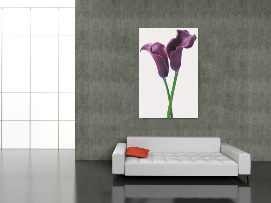 Innes - Pueple Calla Lilies, Decorative MDF Panel (115x175cm)