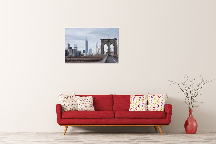 Art Studio - Brooklyn Bridge, Decorative MDF Panel (90x60cm)