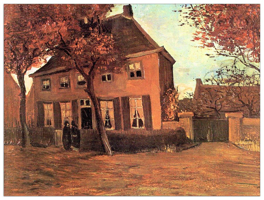 Van Gogh Vincent - The vicarage of Neunen, Decorative MDF Panel (120x90cm)