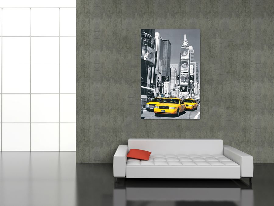Photography Collection - Time Square, Decorative MDF Panel (115x175cm)