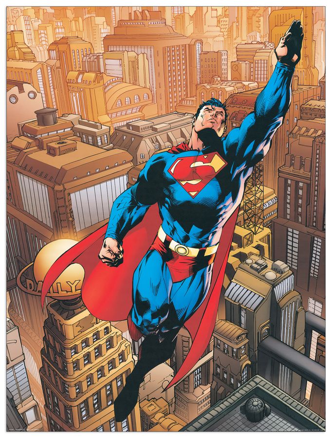 Dc Comics - Metropolis 1, Decorative MDF Panel (60x80cm)