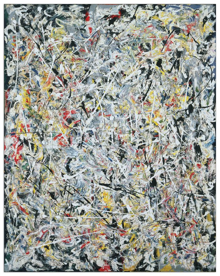 Pollock - White Light, Decorative MDF Panel (60x75cm)