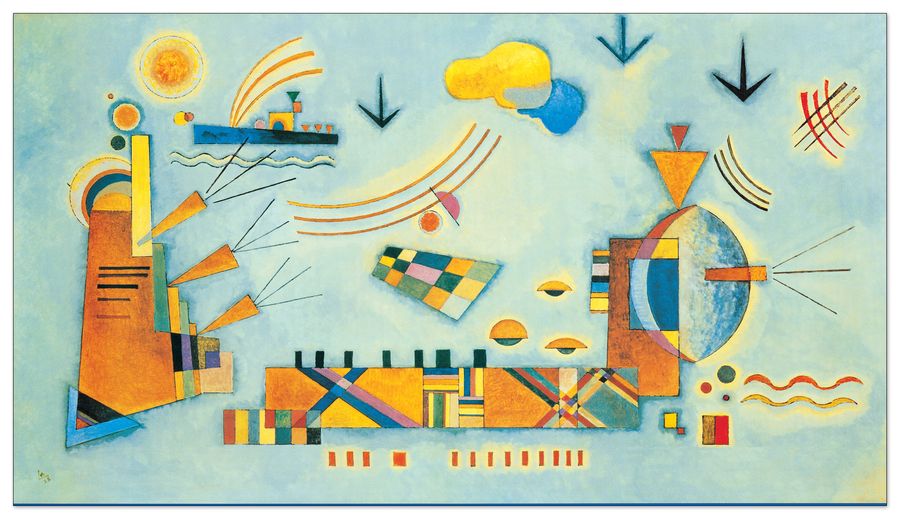 Kandinsky - Dolce Evento 1928, Decorative MDF Panel (119x67cm)