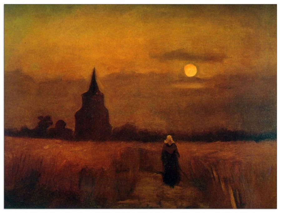Van Gogh Vincent - Fields, Decorative MDF Panel (80x60cm)