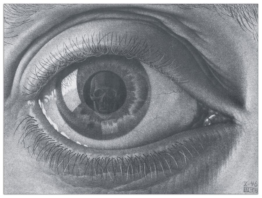 Escher - Eye, Decorative MDF Panel (43x32cm)