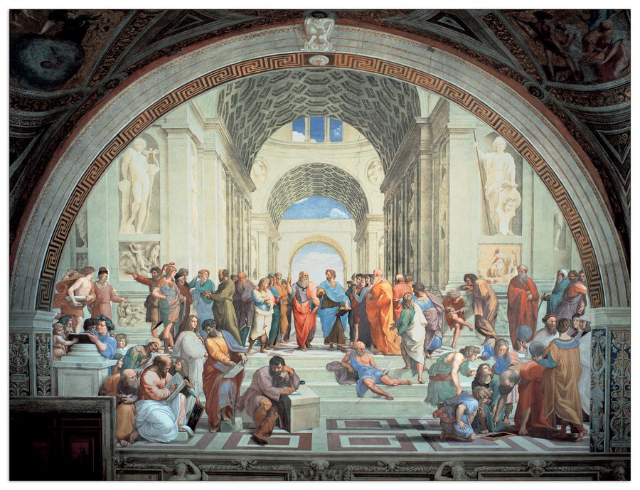 Raffaello - The School Of Athens, Decorative MDF Panel (100x76cm)