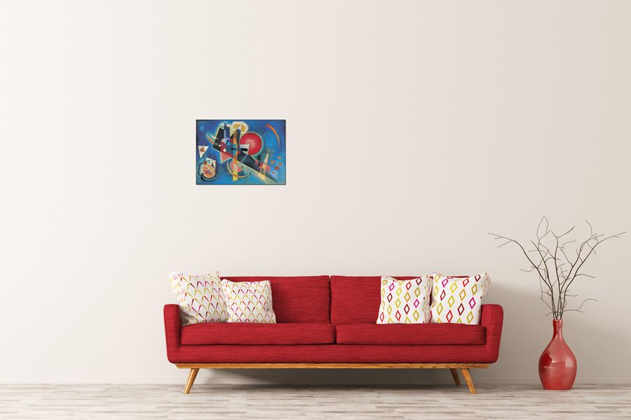 Vassily Kandinsky - In blu, Decorative MDF Panel (50x36cm)