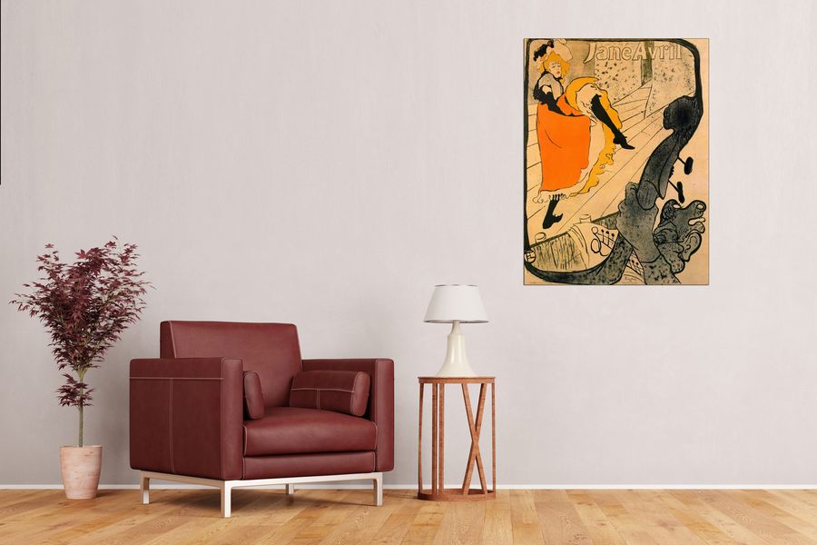 Toulouse-lautrec - Jane Avril, Decorative MDF Panel (60x80cm)