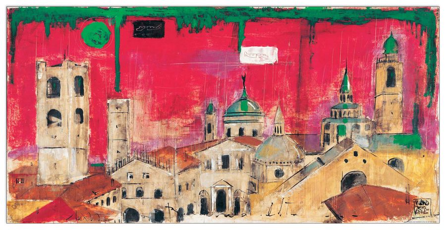 Berlendis - Città Alta, Decorative MDF Panel (100x50cm)