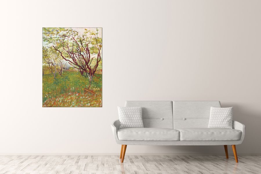 Van Gogh Vincent - Cherry Tree by Van Gogh, Decorative MDF Panel (90x120cm)