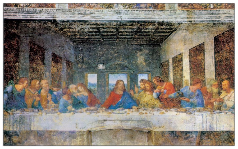 Da Vinci - The Last Supper (Yesterday), Decorative MDF Panel (100x62cm)