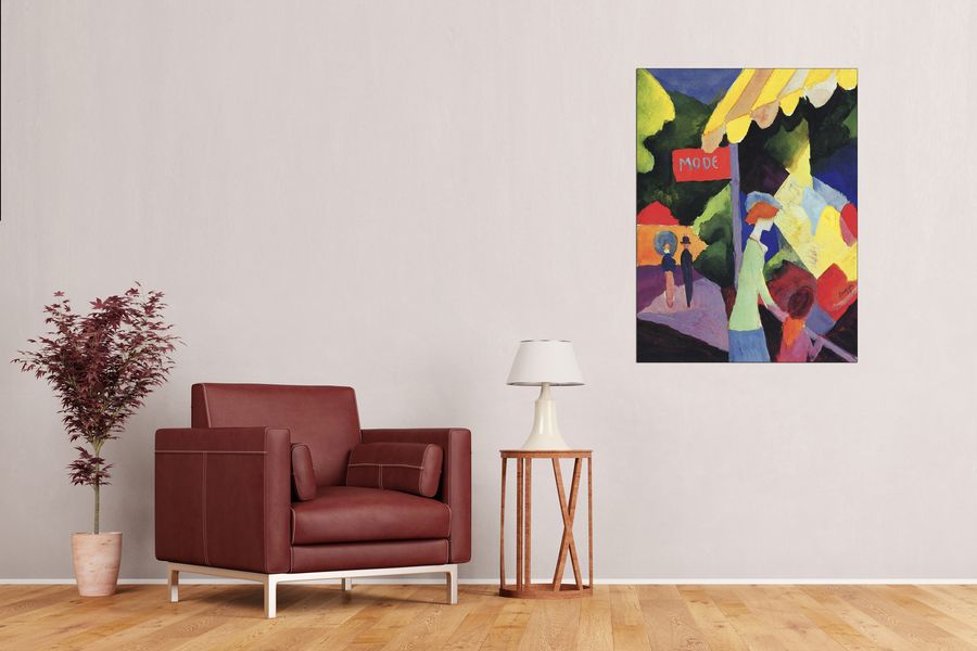 Macke August - Fashion window, Decorative MDF Panel (60x80cm)