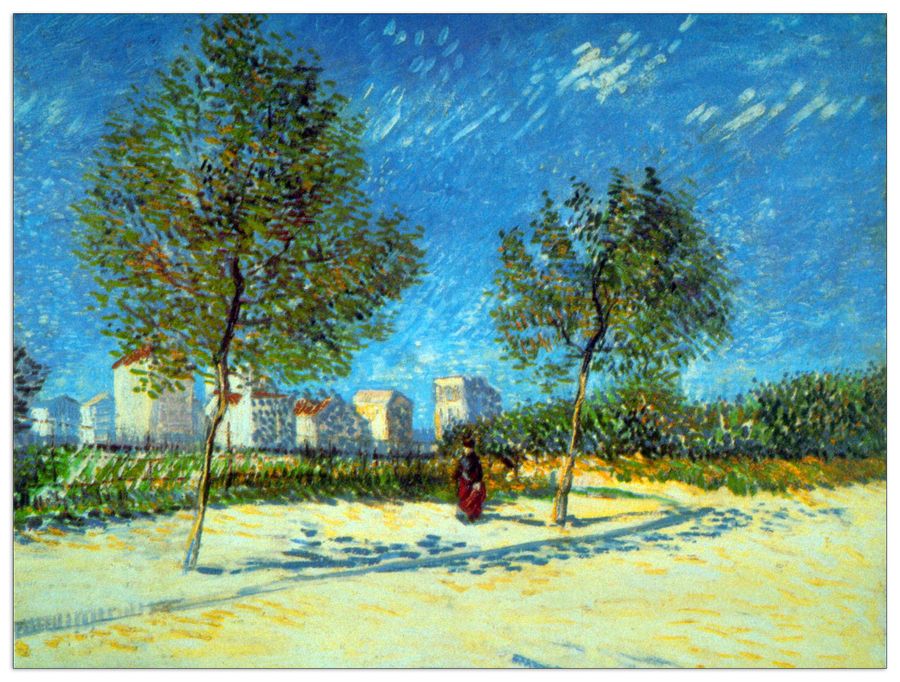 Van Gogh Vincent - Outskirts, Decorative MDF Panel (80x60cm)