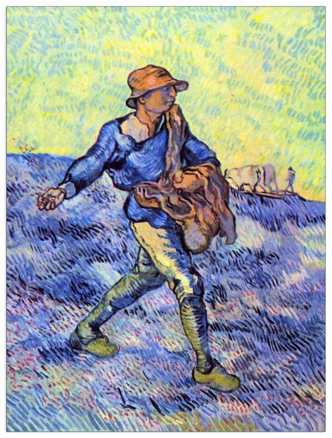 Van Gogh Vincent - The Sower I, Decorative MDF Panel (60x80cm)