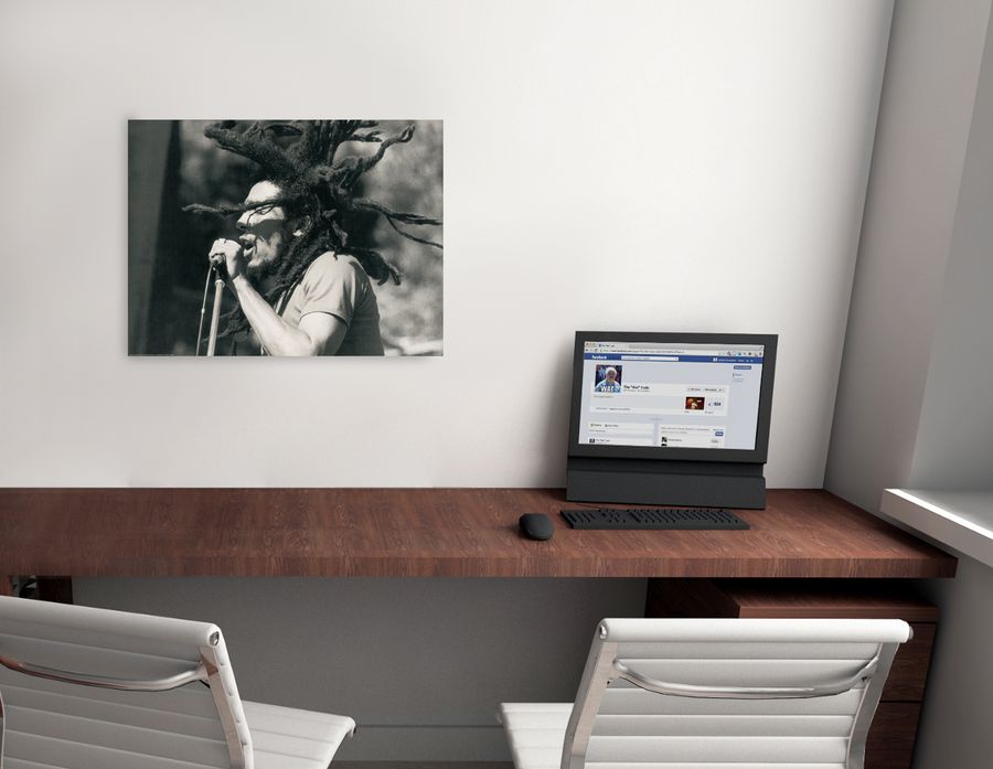 Anonymous - Bob Marley, Decorative MDF Panel (80x60cm)