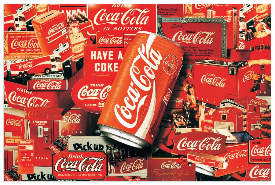 Null - Coca-Cola, Decorative MDF Panel (90x60cm)