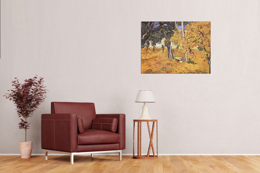 Van Gogh Vincent - The park of St-Paul Hospital in Saint-ReÌmy II, Decorative MDF Panel (80x60cm)