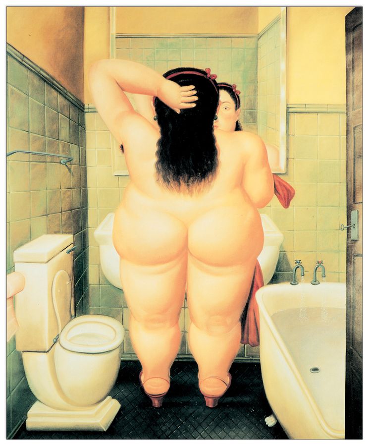Botero - Il Bagno, Decorative MDF Panel (32x39cm)