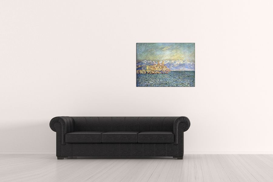 Monet Claude - The old Fort in Antibes, Decorative MDF Panel (80x60cm)