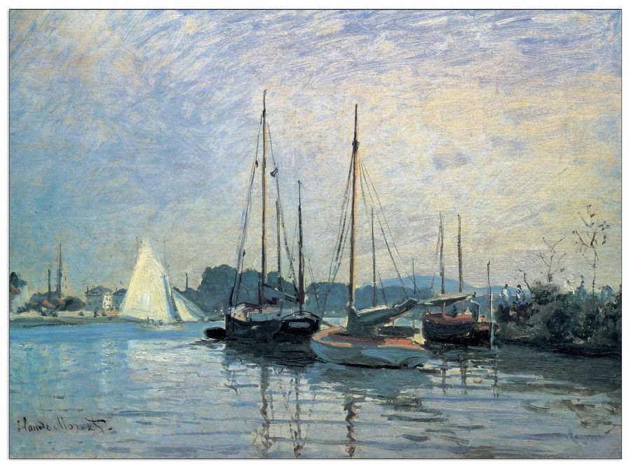 artopweb Monet - Bateaux De Paisance Decorative MDF Panel (140x103cm)