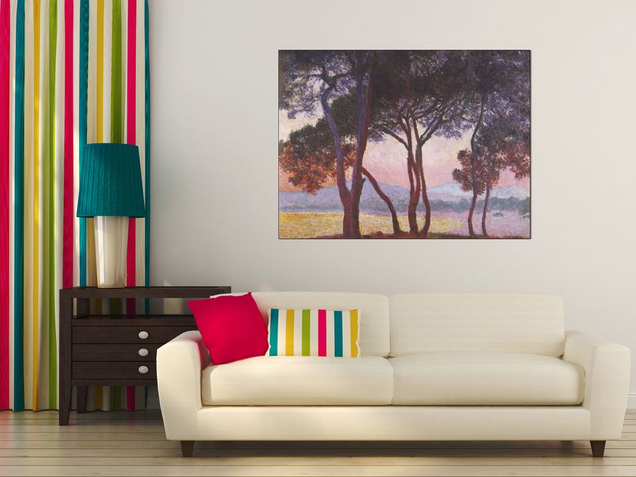 Monet Claude - Juan les Pins, Decorative MDF Panel (120x90cm)