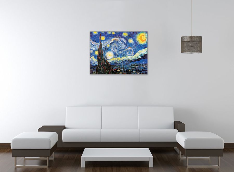 Van Gogh - Starry Night, Decorative MDF Panel (80x60cm)