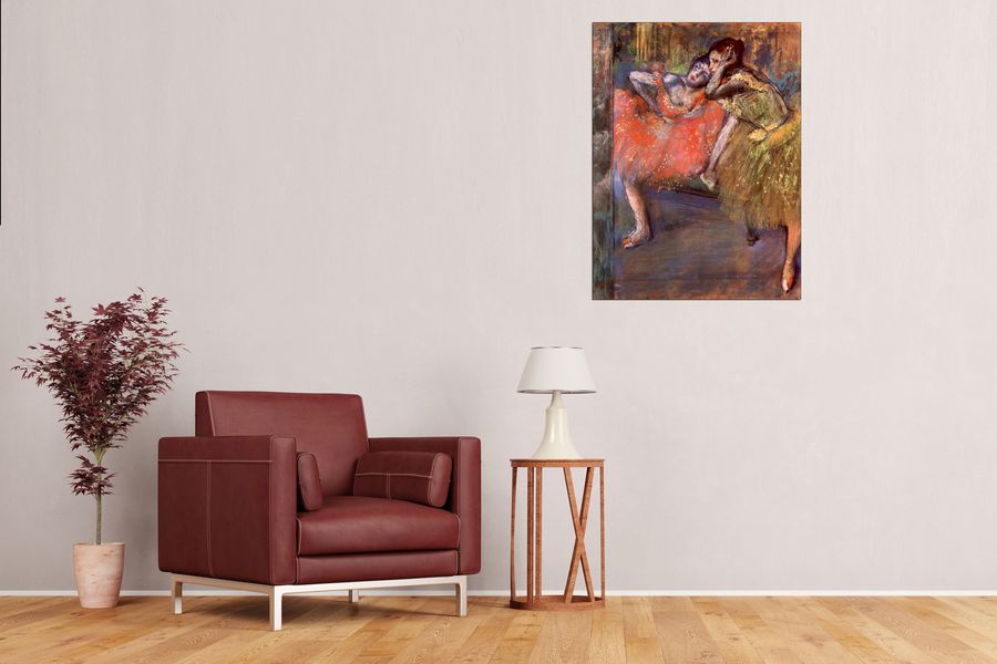 Degas Edgar - Two dancers behind the scenes, Decorative MDF Panel (60x80cm)