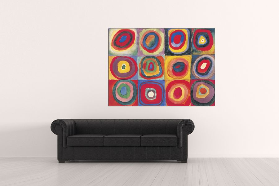 Vassily Kandinsky - Studio del colore, Decorative MDF Panel (135x98cm)