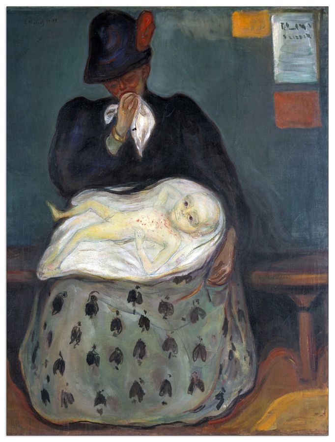 Munch Edvard - Inheritance, Decorative MDF Panel (90x120cm)